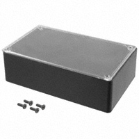 Bud Industries - CUR-3284-C - BOX ABS BLK/CLR 7.61"L X 4.61"W