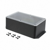 Bud Industries - CUR-3285-CMB - BOX ABS BLK/CLR 8.25"L X 5.15"W