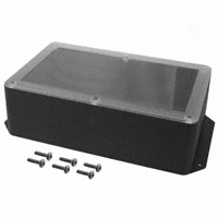 Bud Industries - CUR-3286-CMB - BOX ABS BLK/CLR 10.15"L X 6.15"W