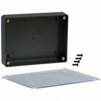 Bud Industries - CUR-3287-C - BOX ABS BLK/CLR 6.11"L X 4.61"W