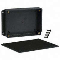 Bud Industries - CUR-3287-MB - BOX ABS BLACK 6.11"L X 4.61"W