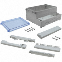 Bud Industries - DCH-11923 - BOX ABS GRAY/BLUE 5.22"LX10.12"W