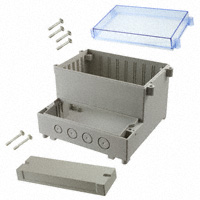 Bud Industries - DCS-11901 - BOX ABS GRAY/BLUE 4.76"LX6.54"W