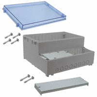 Bud Industries - DCS-11904 - BOX ABS GRAY/BLUE 6.22"LX11.65"W