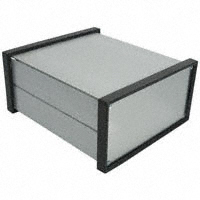 Bud Industries - EX-4522 - BOX ALUM BLACK/SLV 6.96"LX6.14"W