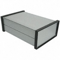 Bud Industries - EX-4523 - BOX ALUM BLACK/SLV 9.32"LX6.14"W