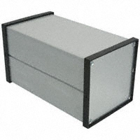 Bud Industries - EX-4542 - BOX ALUM BLACK/SLV 6.96"LX3.78"W