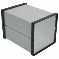 Bud Industries - EX-4543 - BOX ALUM BLACK/SLV 9.32"LX3.78"W