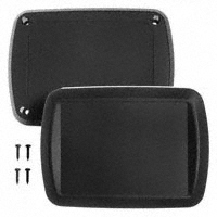 Bud Industries - HH-3643 - BOX ABS BLACK 4.53"L X 3.29"W