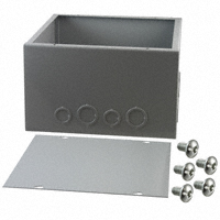 Bud Industries - JB-3961-KO - BOX STEEL GRAY 6"L X 10"W