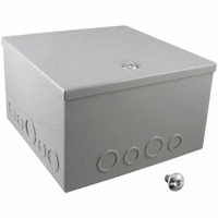 Bud Industries - JBH-4961-KO - BOX STEEL GRAY 6"L X 10"W