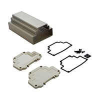 Bud Industries - DMX-4781-G - BOX ALUM GRAY 3.87"L X 6.56"W