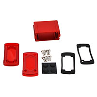 Bud Industries - EXN-23350-RDP - BOX ALUM IR RED/RED 1.93"LX2.7"W