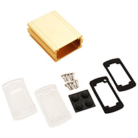 Bud Industries - EXN-23351-GDP - BOX ALUM CLR/GLD 3.5"L X 2.71"W