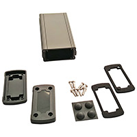 Bud Industries - EXN-23352-BKP - BOX ALUM BLACK 5.08"L X 2.71"W