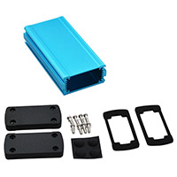 Bud Industries - EXN-23352-BL - BOX ALUM BLK/BLU 5.08"L X 2.71"W