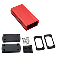 Bud Industries - EXN-23352-RD - BOX ALUM BLK/RED 5.08"L X 2.71"W