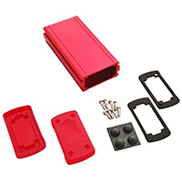 Bud Industries - EXN-23352-RDP - BOX ALUM IR RED/RED 5.08"LX2.7"W