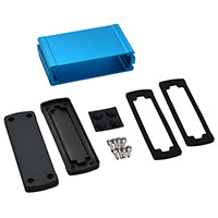 Bud Industries - EXN-23353-BL - BOX ALUM BLK/BLU 2.72"L X 4.48"W