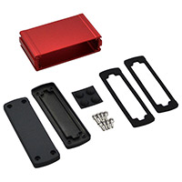 Bud Industries - EXN-23353-RD - BOX ALUM BLK/RED 2.72"L X 4.48"W