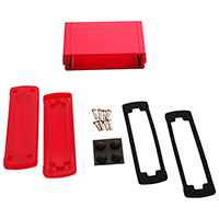 Bud Industries - EXN-23353-RDP - BOX ALUM IR RED/RED 2.7"LX4.48"W