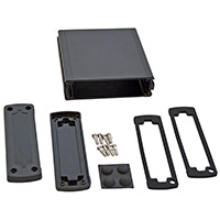 Bud Industries - EXN-23354-BKP - BOX ALUM BLACK 4.69"L X 4.48"W