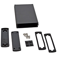 Bud Industries - EXN-23355-BKP - BOX ALUM BLACK 6.65"L X 4.48"W