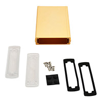 Bud Industries - EXN-23355-GDP - BOX ALUM CLR/GLD 6.65"L X 4.48"W