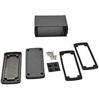 Bud Industries - EXN-23356-BK - BOX ALUM BLACK 2.72"L X 4.53"W