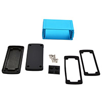 Bud Industries - EXN-23356-BL - BOX ALUM BLK/BLU 2.72"L X 4.53"W