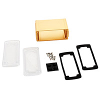 Bud Industries - EXN-23356-GDP - BOX ALUM CLR/GLD 2.72"L X 4.53"W