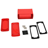 Bud Industries - EXN-23356-RDP - BOX ALUM IR RED/RED 2.7"LX4.53"W