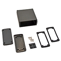 Bud Industries - EXN-23357-BK - BOX ALUM BLACK 4.69"L X 4.53"W