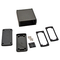 Bud Industries - EXN-23357-BKP - BOX ALUM BLACK 4.69"L X 4.53"W