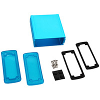 Bud Industries - EXN-23357-BLP - BOX ALUM BLU/TRN BLU 4.7"LX4.5"W