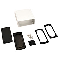 Bud Industries - EXN-23357-SV - BOX ALUM BLK/SLV 4.69"L X 4.53"W