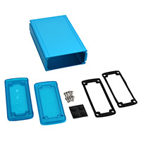 Bud Industries - EXN-23358-BLP - BOX ALUM BLU/TRN BLU 6.7"LX4.5"W