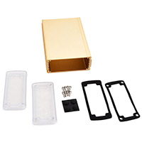 Bud Industries - EXN-23358-GDP - BOX ALUM CLR/GLD 6.65"L X 4.53"W