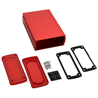 Bud Industries - EXN-23358-RDP - BOX ALUM IR RED/RED 6.65"LX4.5"W