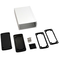 Bud Industries - EXN-23358-SV - BOX ALUM BLK/SLV 6.65"L X 4.53"W