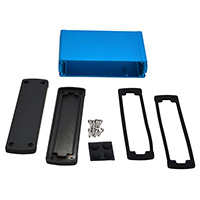 Bud Industries - EXN-23359-BL - BOX ALUM BLK/BLU 3.5"L X 5.77"W