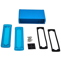 Bud Industries - EXN-23359-BLP - BOX ALUM BLU/TRN BLU 3.5"LX5.8"W