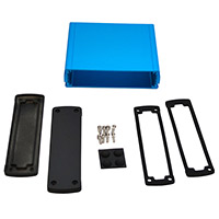 Bud Industries - EXN-23360-BL - BOX ALUM BLK/BLU 5.08"L X 5.77"W