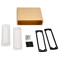 Bud Industries - EXN-23360-GDP - BOX ALUM CLR/GLD 5.08"L X 5.77"W