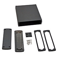 Bud Industries - EXN-23361-BK - BOX ALUM BLACK 6.65"L X 5.77"W