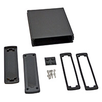 Bud Industries - EXN-23361-BKP - BOX ALUM BLACK 6.65"L X 5.77"W