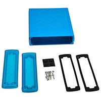 Bud Industries - EXN-23361-BLP - BOX ALUM BLU/TRN BLU 6.7"LX5.8"W