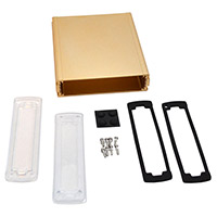 Bud Industries - EXN-23361-GDP - BOX ALUM CLR/GLD 6.65"L X 5.77"W