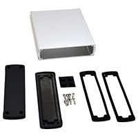 Bud Industries - EXN-23361-SV - BOX ALUM BLK/SLV 6.65"L X 5.77"W