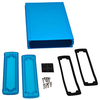 Bud Industries - EXN-23362-BLP - BOX ALUM BLU/TRN BLU 8.2"LX5.8"W